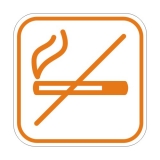 Samolepka PIKTOGRAM Kouření zakázáno bílá