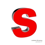 3D světelné písmeno "S"