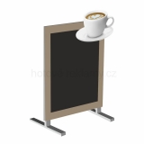 Stojan káva hrneček s tabulí, jednostranný