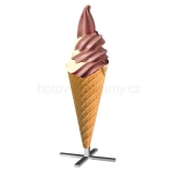 Reklamní poutač zmrzlina točená jednostranný stojan