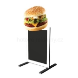 Stojan hamburger s tabulí jednostranný