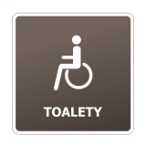 Tabulka PIKTOGRAM Toalety invalidé gravírovaná