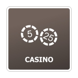 Tabulka PIKTOGRAM Casino gravírovaná