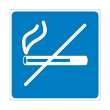 Samolepka PIKTOGRAM Kouření zakázáno modrá