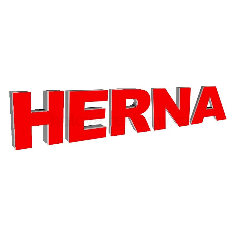 3D světelný nápis HERNA