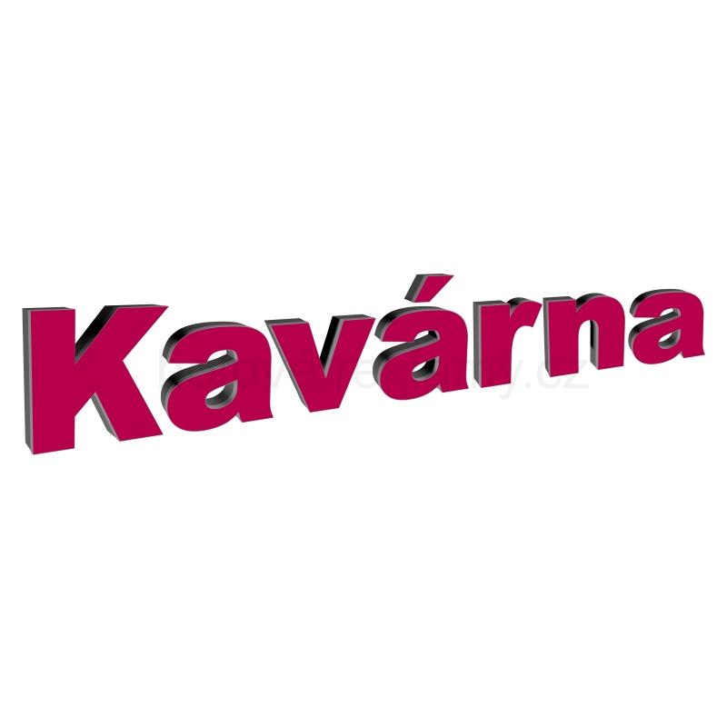 3D světelný nápis KAVÁRNA