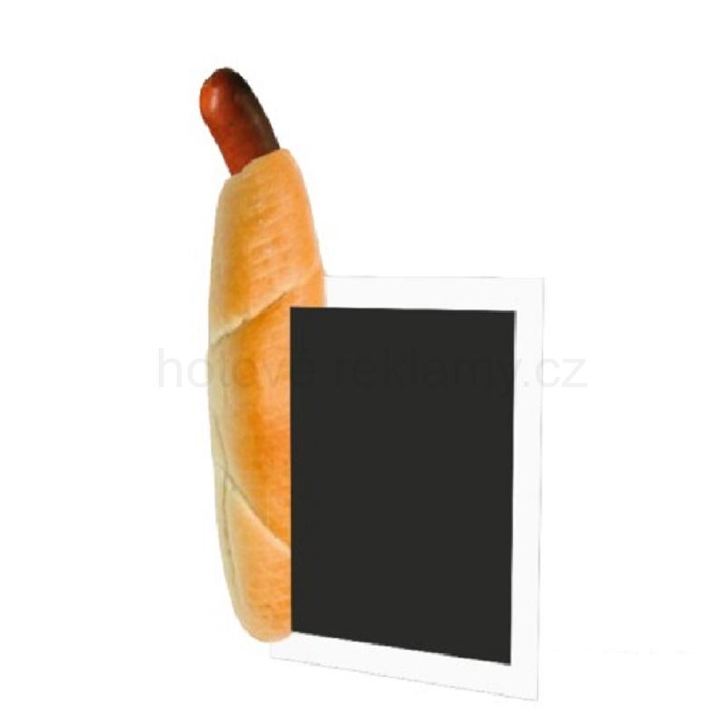 Poutač Hot Dog s tabulí - na stěnu