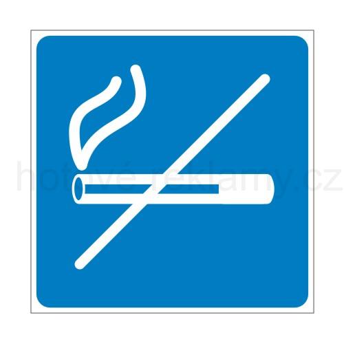 Samolepka PIKTOGRAM Kouření zakázáno modrá
