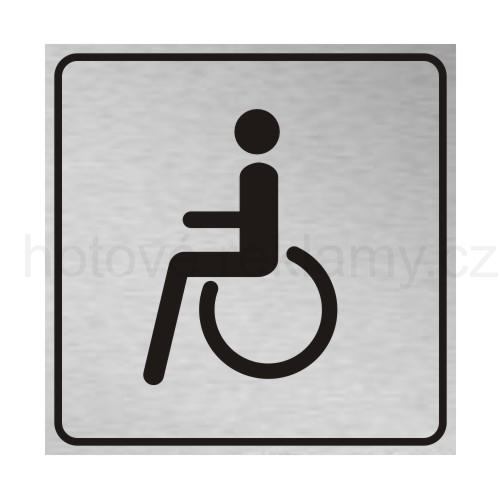 Tabulka PIKTOGRAM Invalidé (WC) kartáčovaná