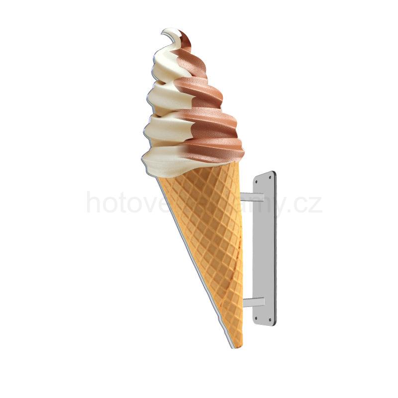 Reklamní poutač zmrzlina točená  - výstrč