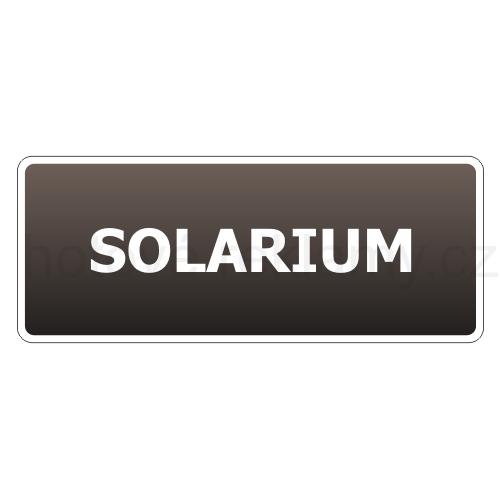 Tabulka SOLARIUM gravírovaná