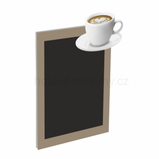 Poutač káva hrneček s tabulí - na stěnu