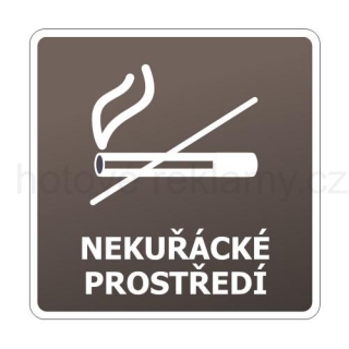 Tabulka PIKTOGRAM Nekuřácké prostředí gravírovaná