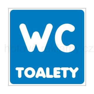 Tabulka PIKTOGRAM WC-toalety plastová