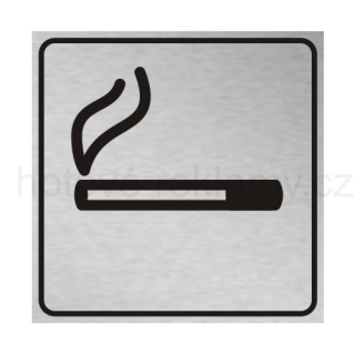 Tabulka PIKTOGRAM Kouření povoleno kartáčovaná