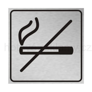 Tabulka PIKTOGRAM Kouření zakázáno kartáčovaná