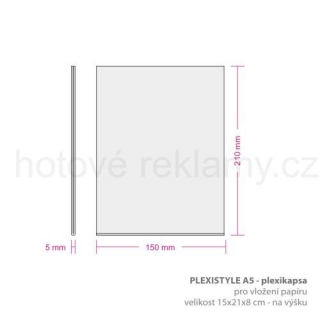 Štítek PLEXISTYLE 15×21 cm (A5)